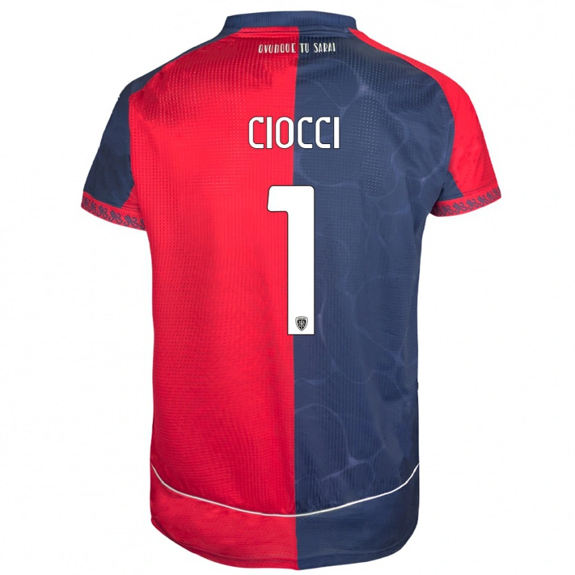 Danxen Kinder Giuseppe Ciocci #1 Rot Marineblau Heimtrikot Trikot 2025/26 T-Shirt