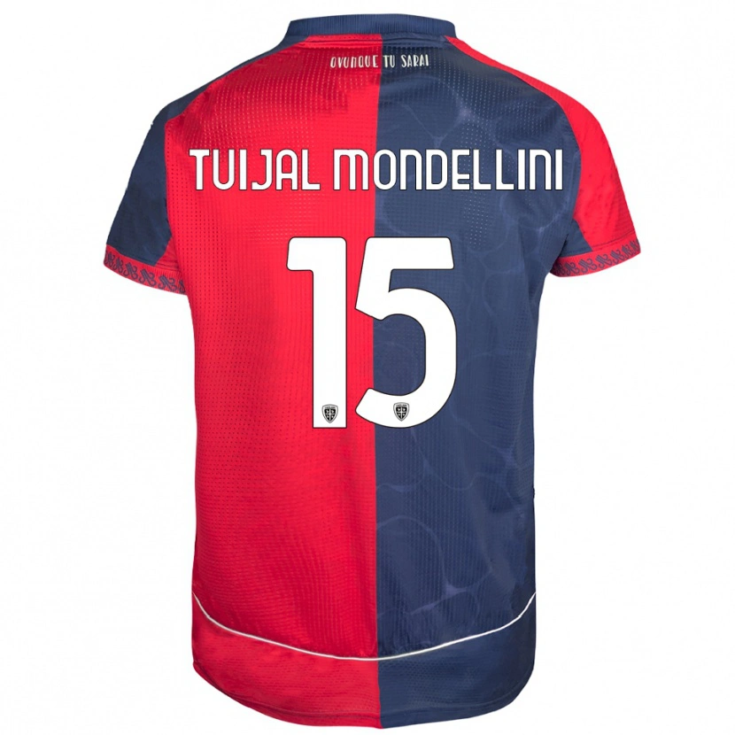 Danxen Kinder Luca Tuijai Mondellini #15 Rot Marineblau Heimtrikot Trikot 2025/26 T-Shirt