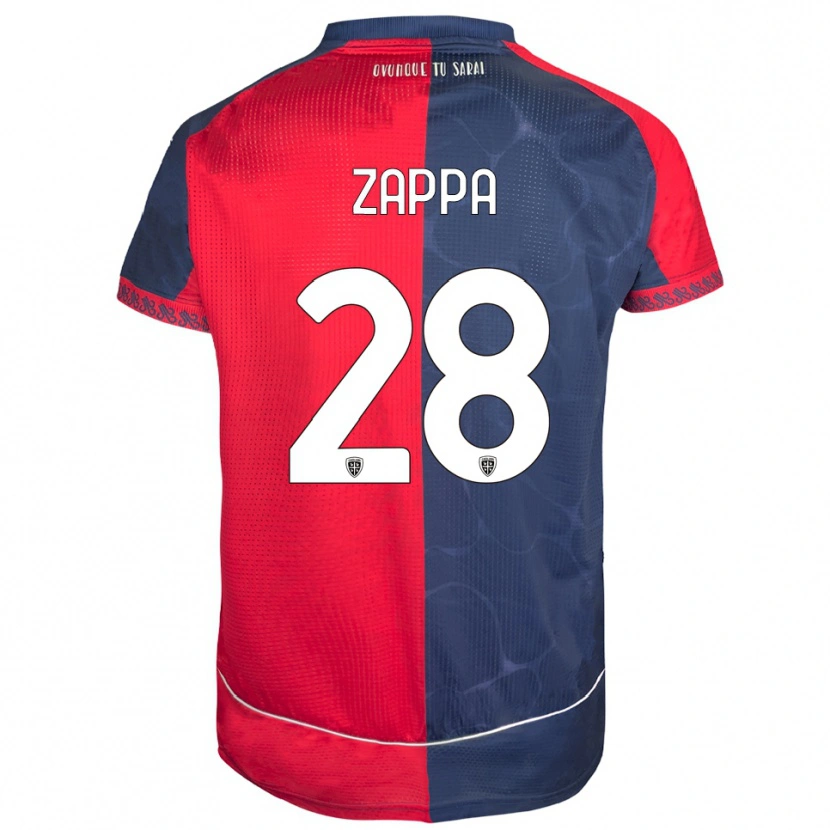 Danxen Kinder Gabriele Zappa #28 Rot Marineblau Heimtrikot Trikot 2025/26 T-Shirt