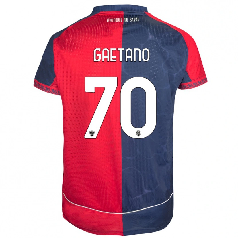 Danxen Kinder Gianluca Gaetano #70 Rot Marineblau Heimtrikot Trikot 2025/26 T-Shirt