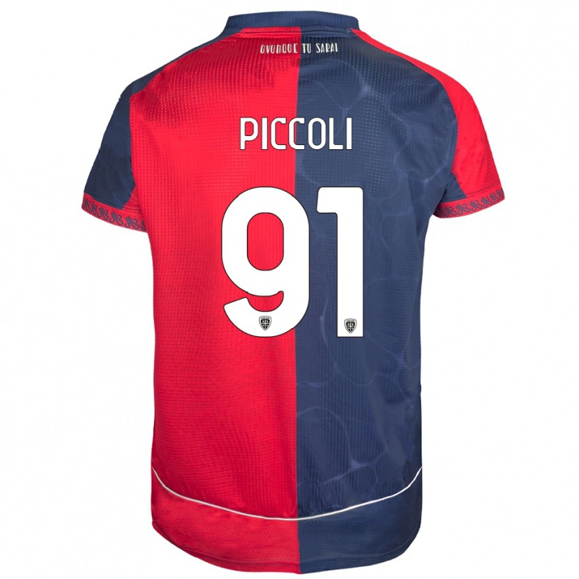 Danxen Kinder Roberto Piccoli #91 Rot Marineblau Heimtrikot Trikot 2025/26 T-Shirt