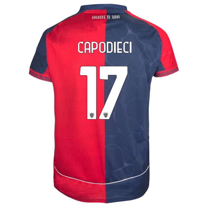 Danxen Kinder Loris Capodieci #17 Rot Marineblau Heimtrikot Trikot 2025/26 T-Shirt