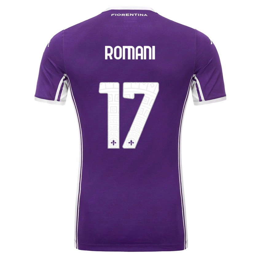 Danxen Kinder Lorenzo Romani #17 Lila Weiß Heimtrikot Trikot 2025/26 T-Shirt