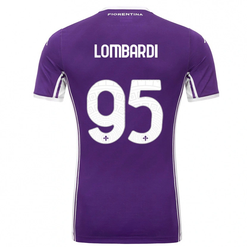 Danxen Kinder Emma Lombardi #95 Lila Weiß Heimtrikot Trikot 2025/26 T-Shirt