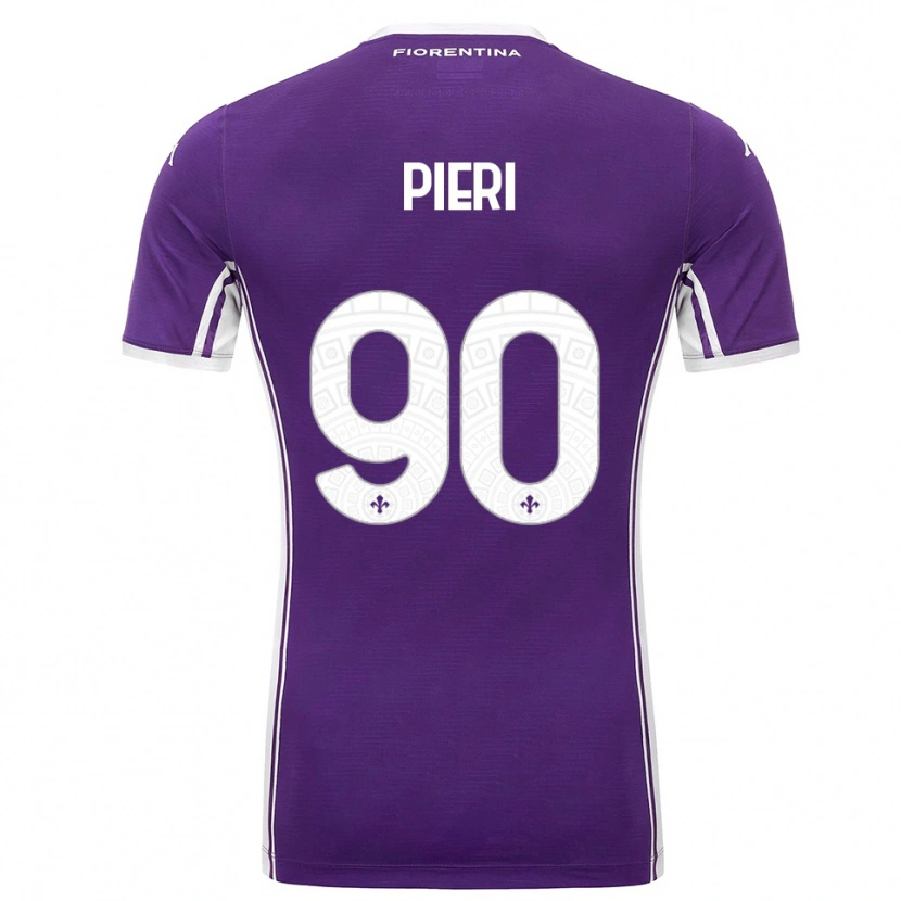 Danxen Kinder Arianna Pieri #90 Lila Weiß Heimtrikot Trikot 2025/26 T-Shirt