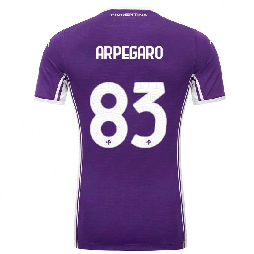 Danxen Kinder Sofia Arpegaro #83 Lila Weiß Heimtrikot Trikot 2025/26 T-Shirt