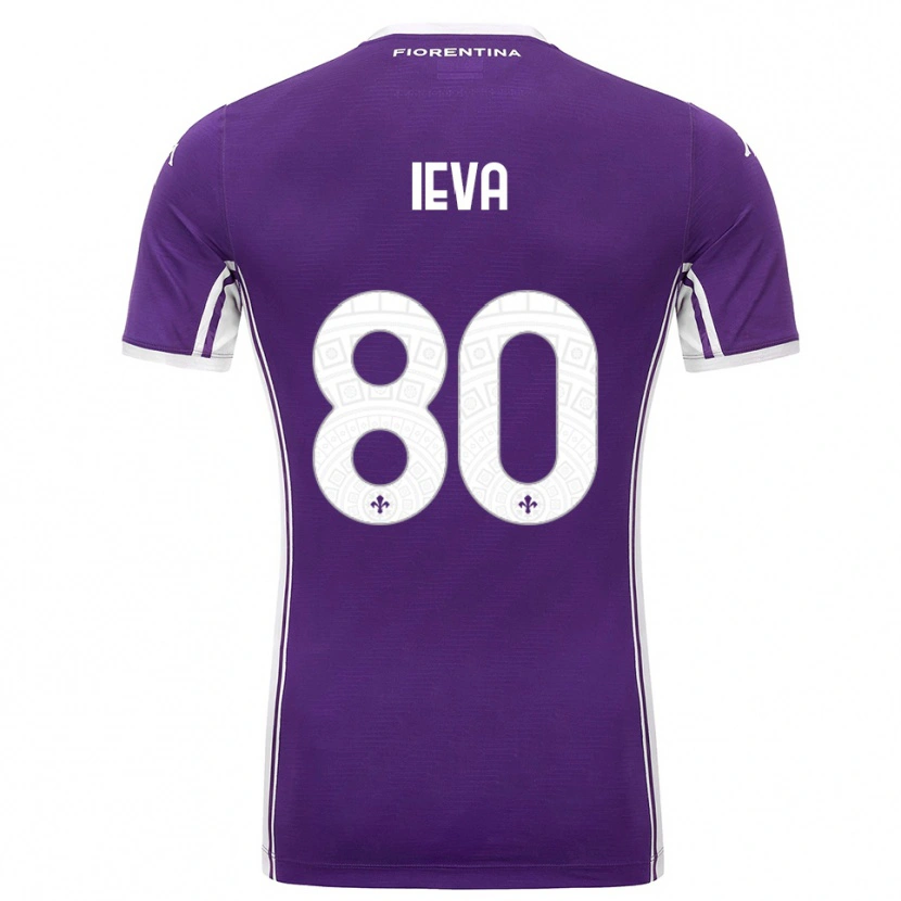 Danxen Kinder Stella Ieva #80 Lila Weiß Heimtrikot Trikot 2025/26 T-Shirt