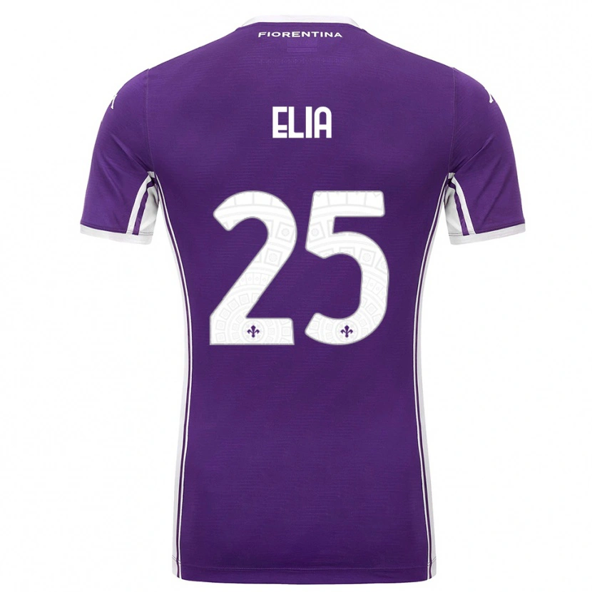 Danxen Kinder Mirko Elia #25 Lila Weiß Heimtrikot Trikot 2025/26 T-Shirt