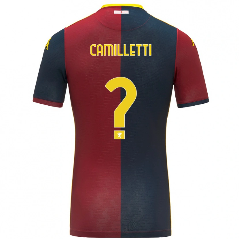 Danxen Kinder Giovanni Camilletti #0 Rot Königsblau Heimtrikot Trikot 2025/26 T-Shirt