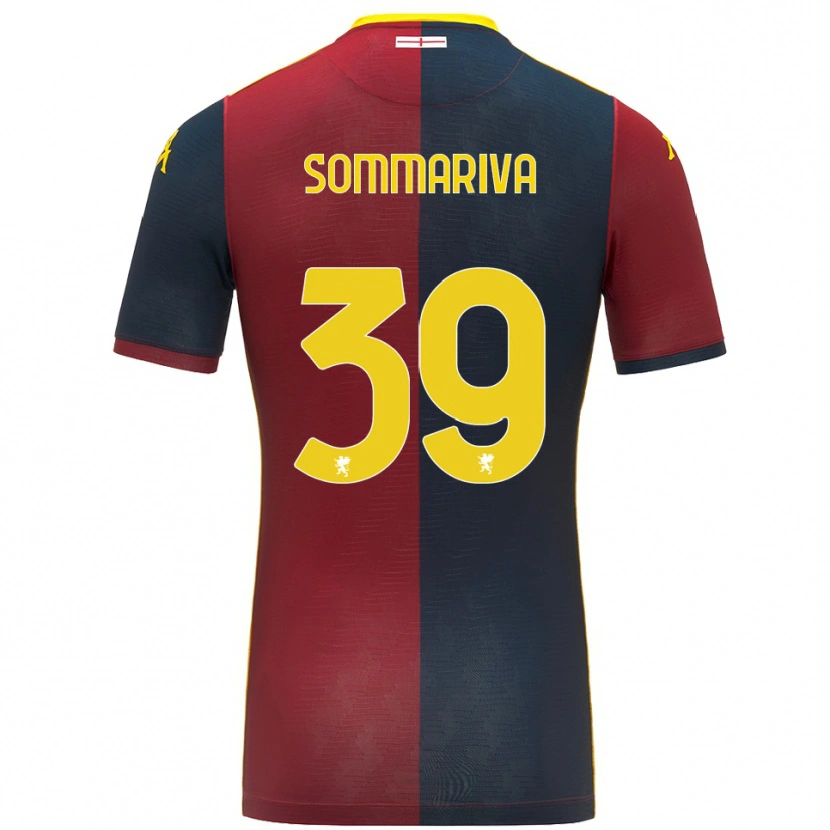 Danxen Kinder Daniele Sommariva #39 Rot Königsblau Heimtrikot Trikot 2025/26 T-Shirt