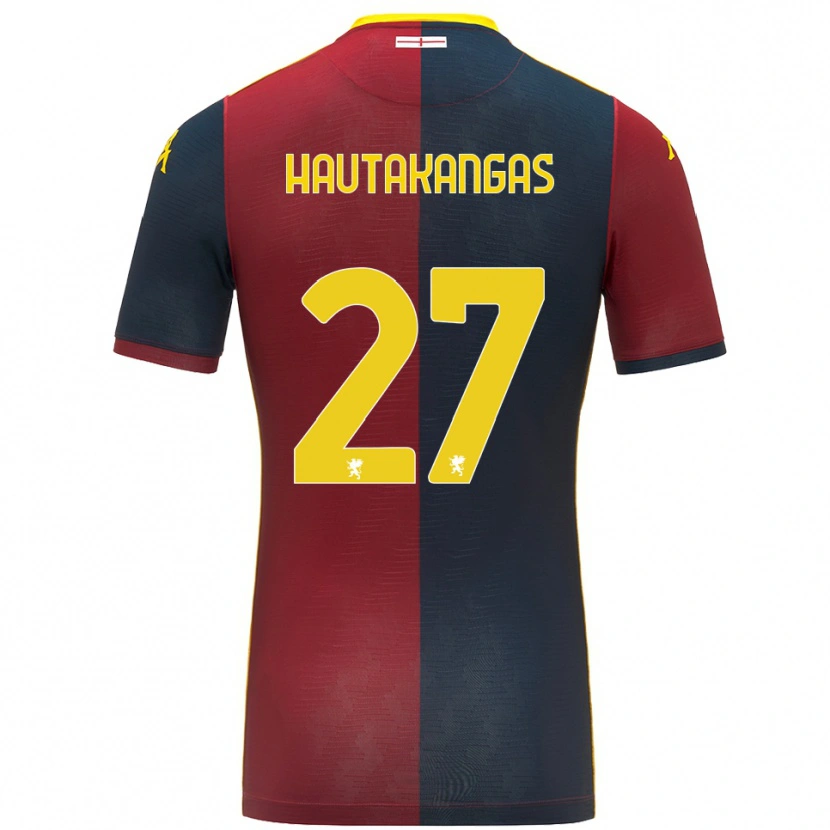 Danxen Kinder Pietu Hautakangas #27 Rot Königsblau Heimtrikot Trikot 2025/26 T-Shirt