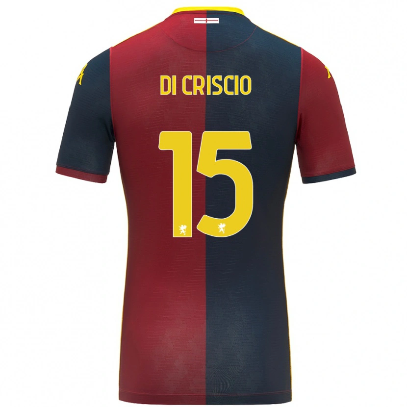 Danxen Kinder Federica Di Criscio #15 Rot Königsblau Heimtrikot Trikot 2025/26 T-Shirt