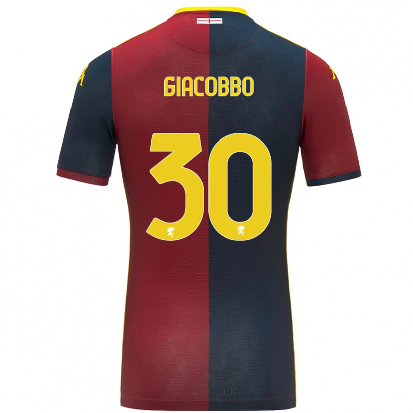 Danxen Kinder Giulia Giacobbo #30 Rot Königsblau Heimtrikot Trikot 2025/26 T-Shirt