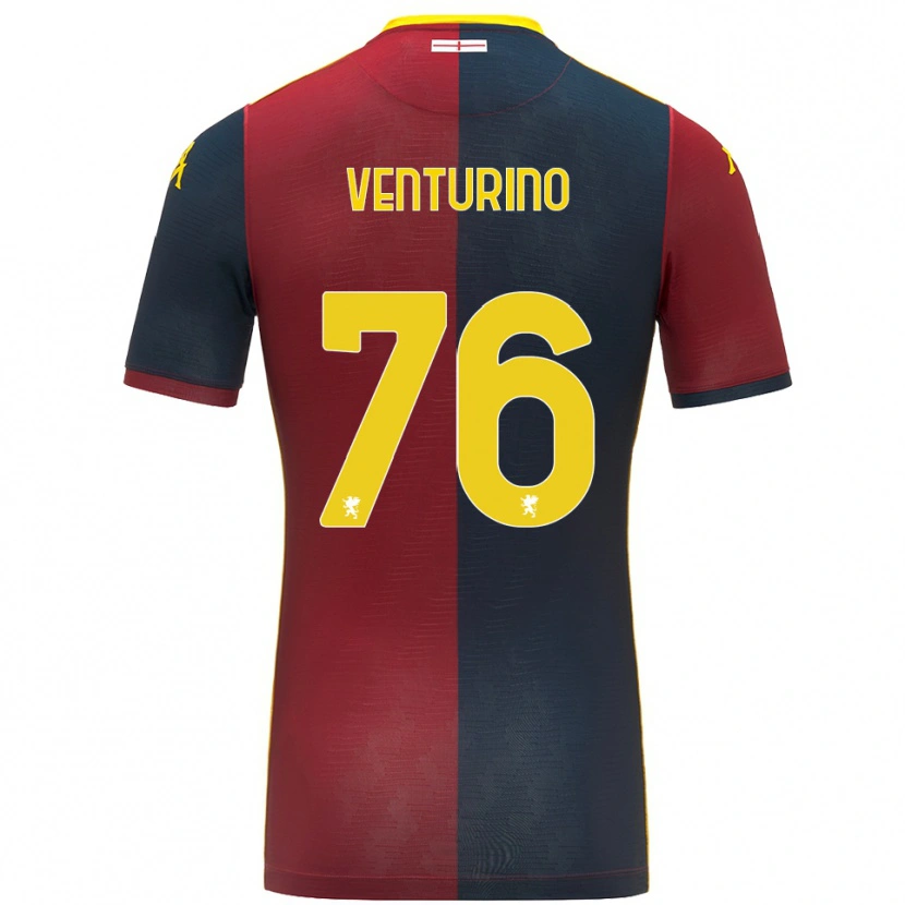 Danxen Kinder Lorenzo Venturino #76 Rot Königsblau Heimtrikot Trikot 2025/26 T-Shirt