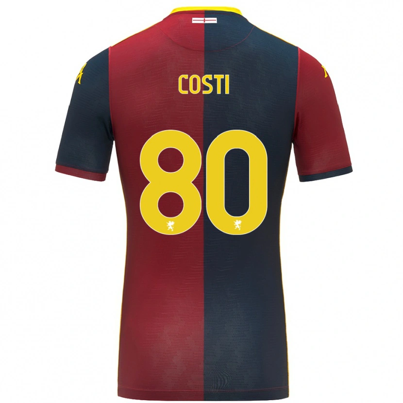 Danxen Kinder Fabiana Costi #80 Rot Königsblau Heimtrikot Trikot 2025/26 T-Shirt