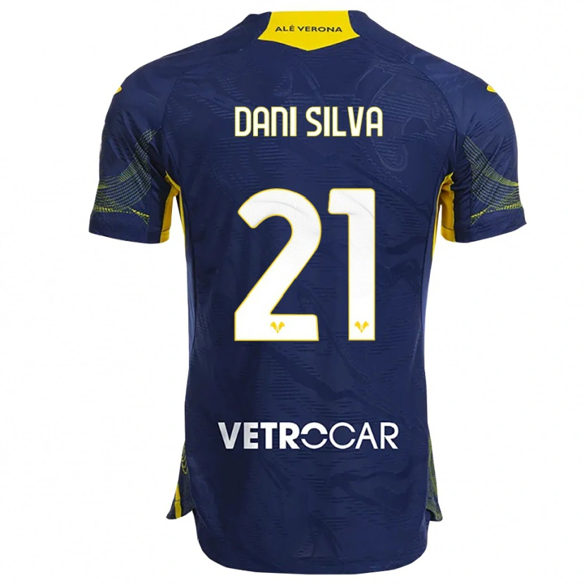 Danxen Kinder Dani Silva #21 Marineblau Gelb Heimtrikot Trikot 2025/26 T-Shirt