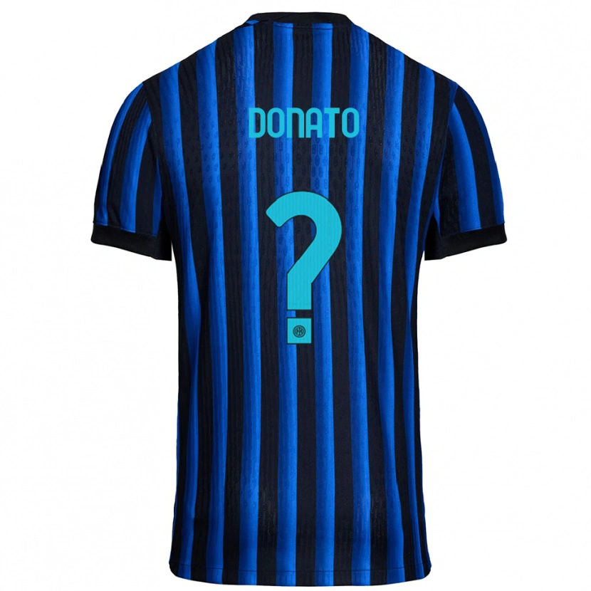 Danxen Kinder Andrea Donato #0 Schwarz Blau Heimtrikot Trikot 2025/26 T-Shirt