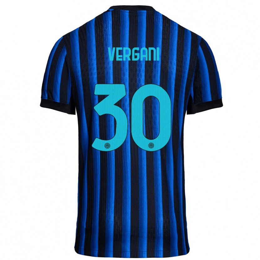 Danxen Kinder Bianca Vergani #30 Schwarz Blau Heimtrikot Trikot 2025/26 T-Shirt