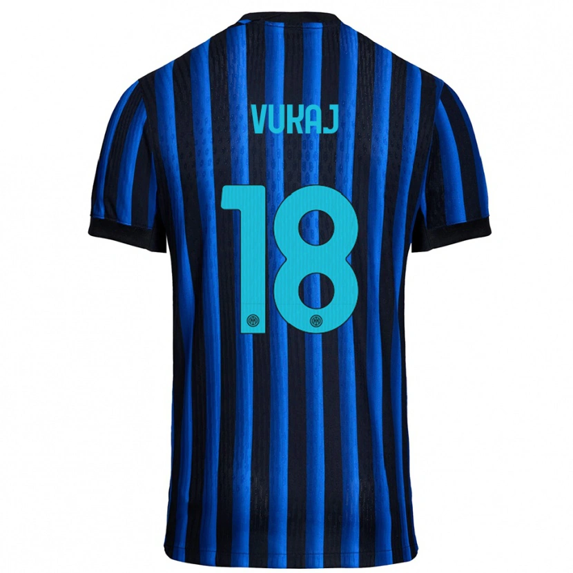 Danxen Kinder Alen Vukaj #18 Schwarz Blau Heimtrikot Trikot 2025/26 T-Shirt