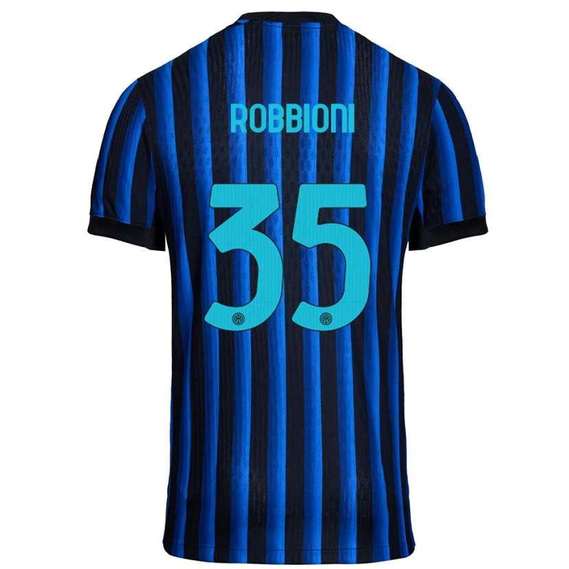Danxen Kinder Matilde Robbioni #35 Schwarz Blau Heimtrikot Trikot 2025/26 T-Shirt