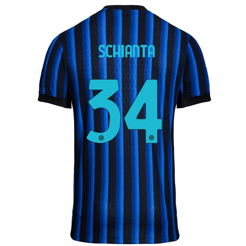 Danxen Kinder Valentina Schianta #34 Schwarz Blau Heimtrikot Trikot 2025/26 T-Shirt