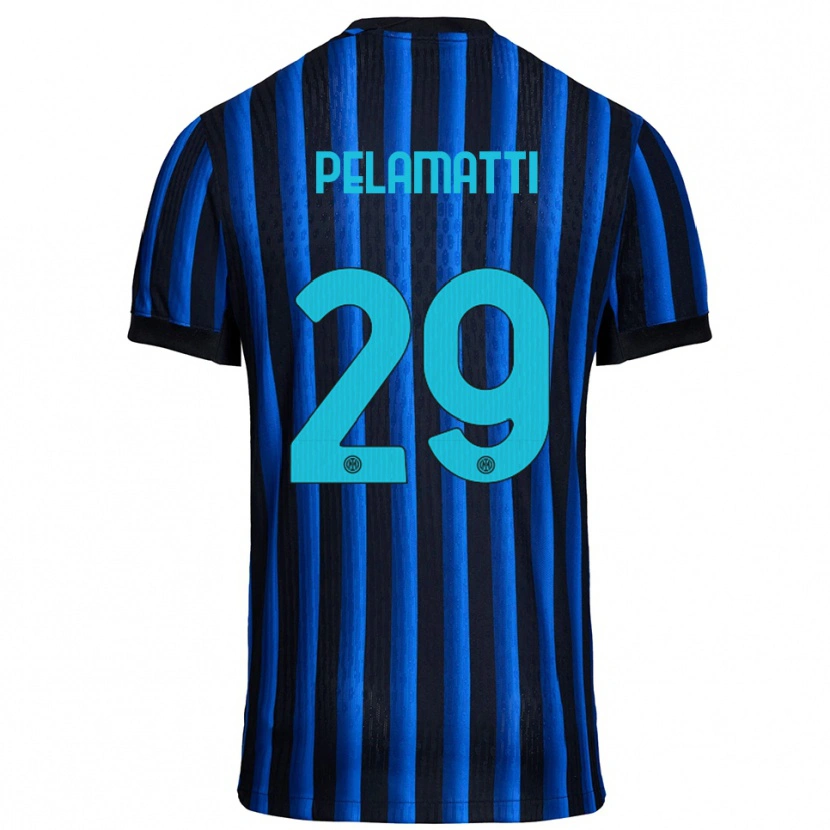 Danxen Kinder Andrea Pelamatti #29 Schwarz Blau Heimtrikot Trikot 2025/26 T-Shirt