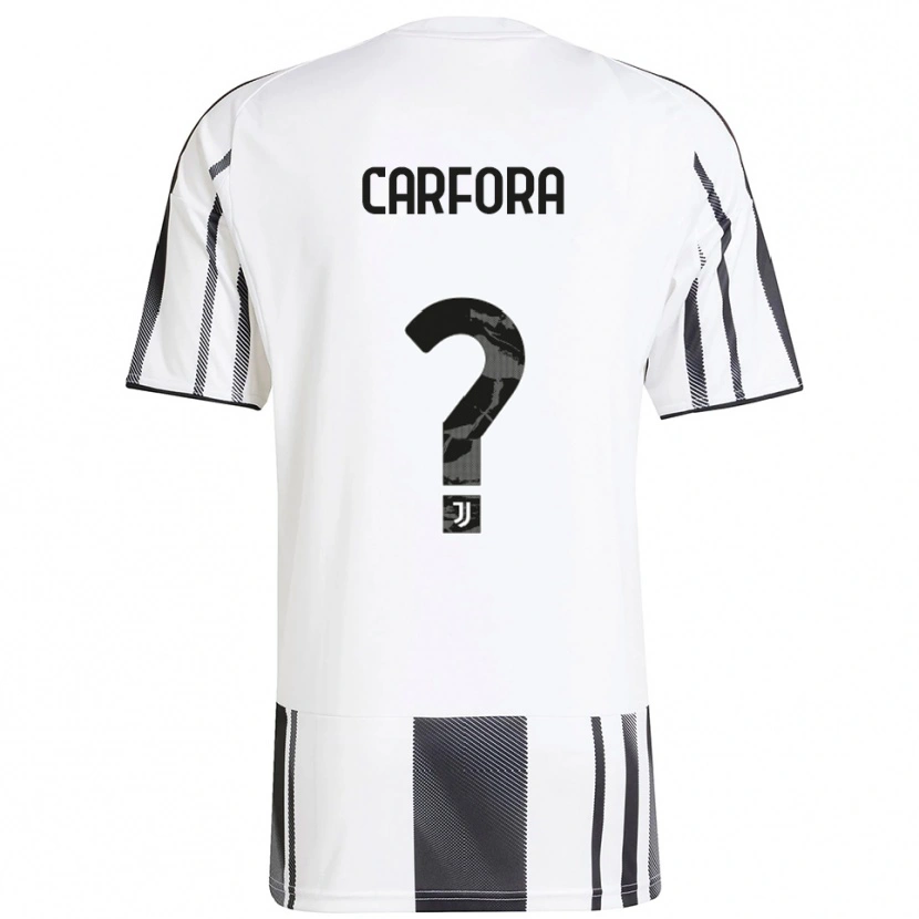 Danxen Kinder Riccardo Carfora #0 Weiß Schwarz Heimtrikot Trikot 2025/26 T-Shirt