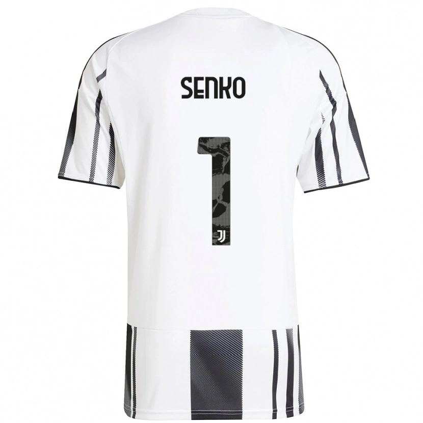 Danxen Kinder Zsombor Senko #1 Weiß Schwarz Heimtrikot Trikot 2025/26 T-Shirt