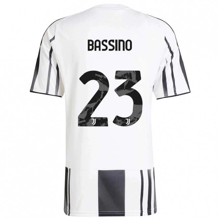 Danxen Kinder Alessandro Bassino #23 Weiß Schwarz Heimtrikot Trikot 2025/26 T-Shirt