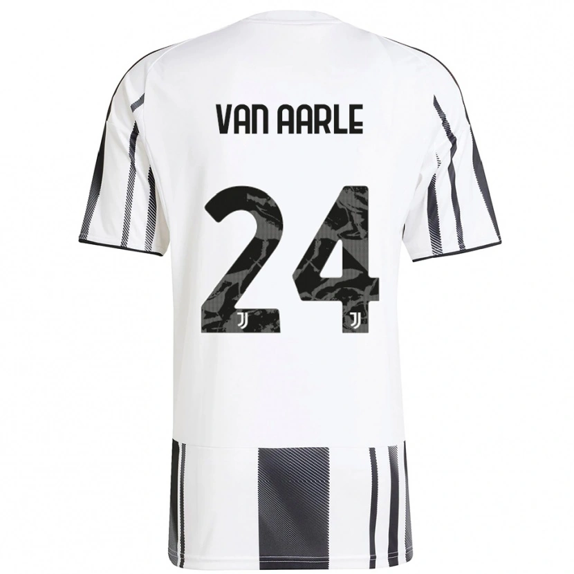 Danxen Kinder Shane Van Aarle #24 Weiß Schwarz Heimtrikot Trikot 2025/26 T-Shirt