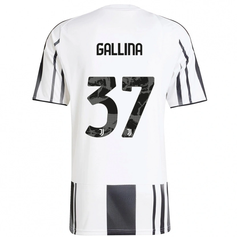 Danxen Kinder Arianna Gallina #37 Weiß Schwarz Heimtrikot Trikot 2025/26 T-Shirt