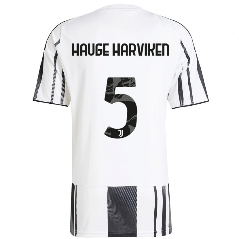 Danxen Kinder Mathilde Hauge Harviken #5 Weiß Schwarz Heimtrikot Trikot 2025/26 T-Shirt