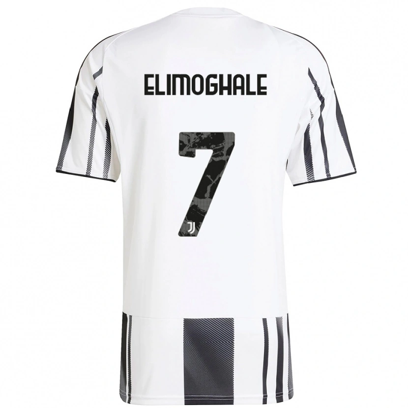 Danxen Kinder Destiny Elimoghale #7 Weiß Schwarz Heimtrikot Trikot 2025/26 T-Shirt