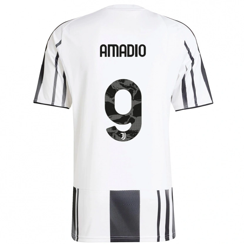 Danxen Kinder Alex Amadio #9 Weiß Schwarz Heimtrikot Trikot 2025/26 T-Shirt