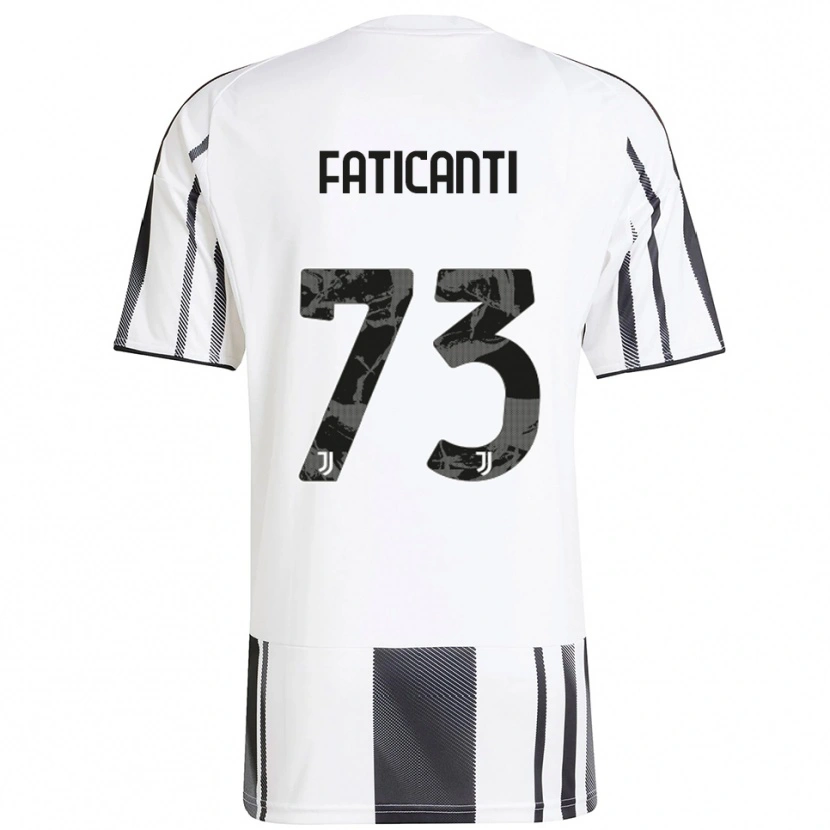 Danxen Kinder Giacomo Faticanti #73 Weiß Schwarz Heimtrikot Trikot 2025/26 T-Shirt