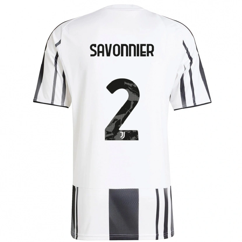 Danxen Kinder Nelson Savonnier #2 Weiß Schwarz Heimtrikot Trikot 2025/26 T-Shirt