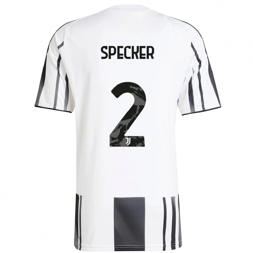 Danxen Kinder Stefano Specker #2 Weiß Schwarz Heimtrikot Trikot 2025/26 T-Shirt