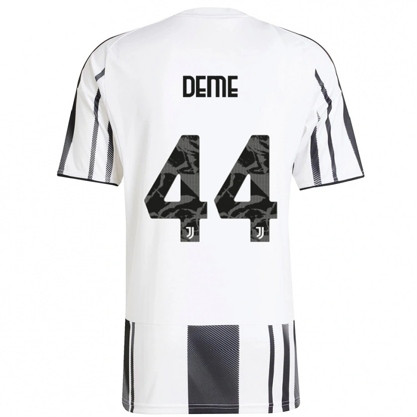 Danxen Kinder Serigne Deme #44 Weiß Schwarz Heimtrikot Trikot 2025/26 T-Shirt