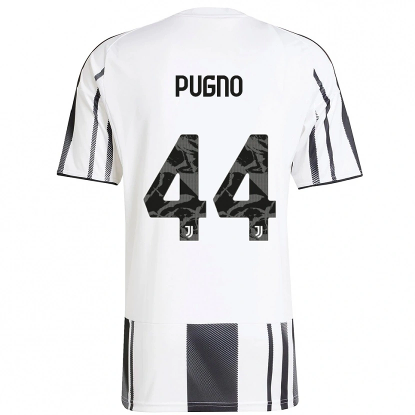 Danxen Kinder Diego Pugno #44 Weiß Schwarz Heimtrikot Trikot 2025/26 T-Shirt