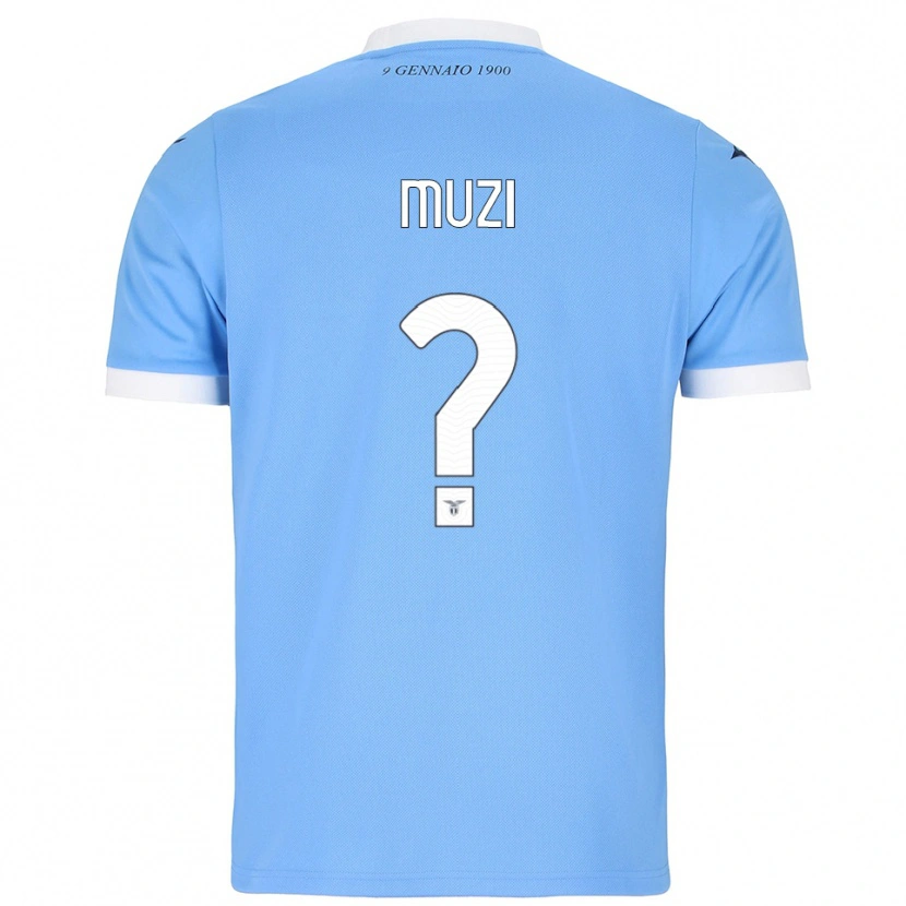 Danxen Kinder Pietro Muzi #0 Himmelblau Weiß Heimtrikot Trikot 2025/26 T-Shirt