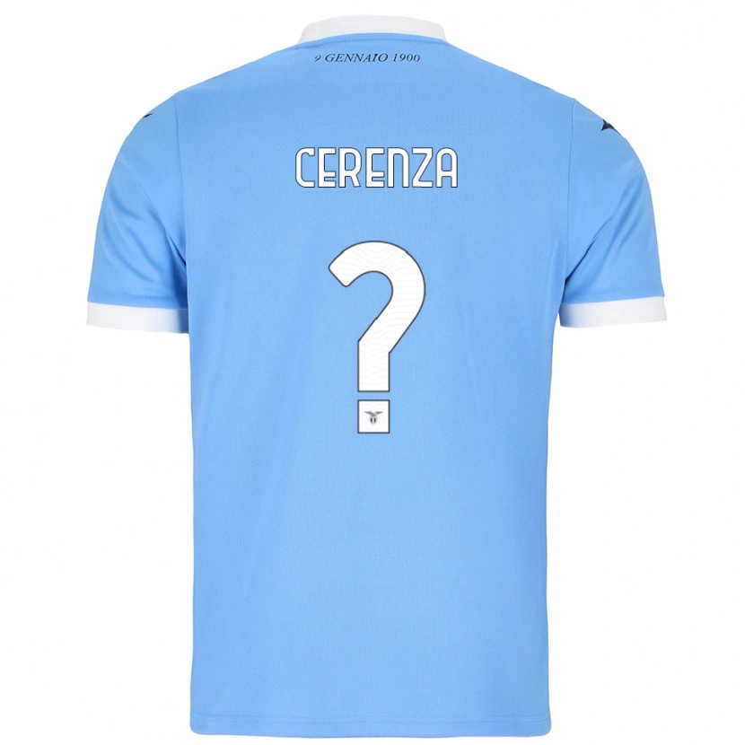 Danxen Kinder Francesco Cerenza #0 Himmelblau Weiß Heimtrikot Trikot 2025/26 T-Shirt