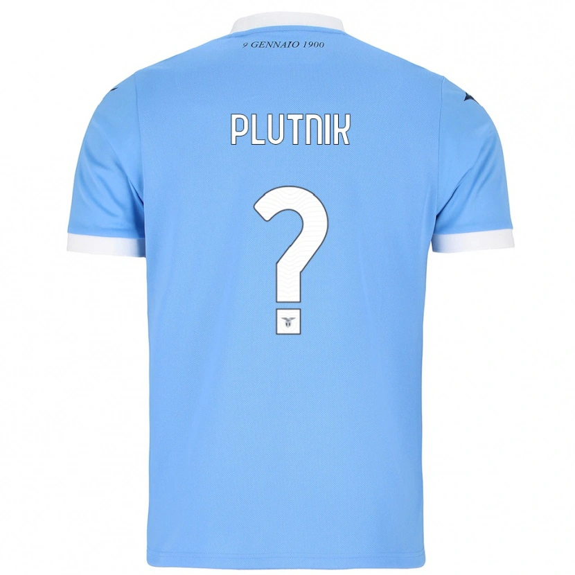 Danxen Kinder Artem Plutnik #0 Himmelblau Weiß Heimtrikot Trikot 2025/26 T-Shirt