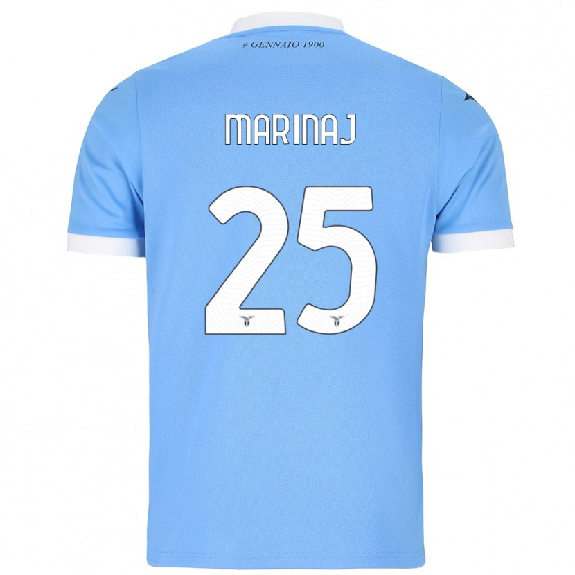 Danxen Kinder Kledi Marinaj #25 Himmelblau Weiß Heimtrikot Trikot 2025/26 T-Shirt