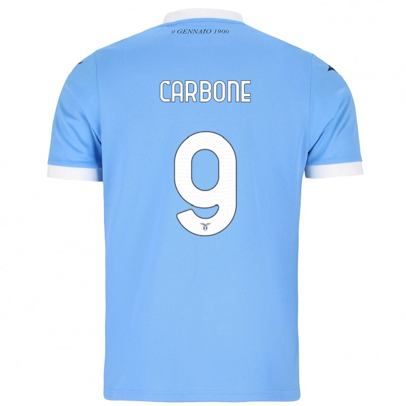 Danxen Kinder Giovanni Carbone #9 Himmelblau Weiß Heimtrikot Trikot 2025/26 T-Shirt