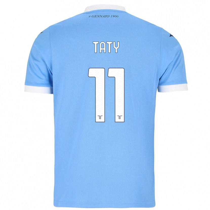 Danxen Kinder Taty Castellanos #11 Himmelblau Weiß Heimtrikot Trikot 2025/26 T-Shirt