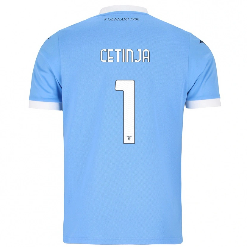 Danxen Kinder Sara Cetinja #1 Himmelblau Weiß Heimtrikot Trikot 2025/26 T-Shirt