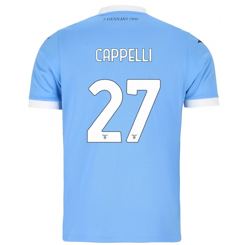 Danxen Kinder Tommaso Cappelli #27 Himmelblau Weiß Heimtrikot Trikot 2025/26 T-Shirt