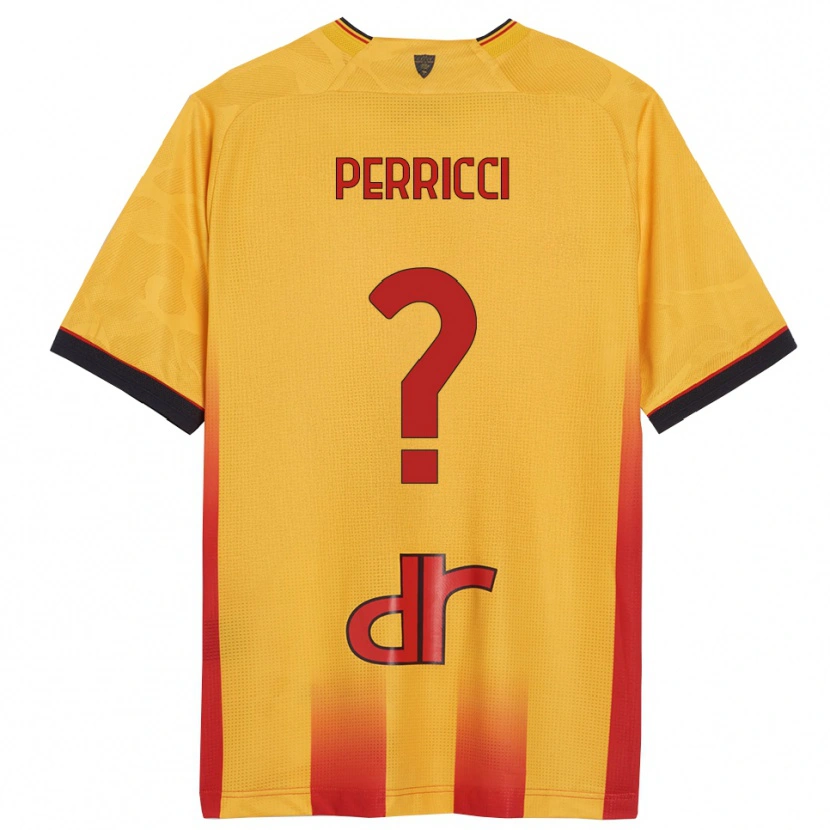 Danxen Kinder Gabriele Perricci #0 Gelb Orange Heimtrikot Trikot 2025/26 T-Shirt