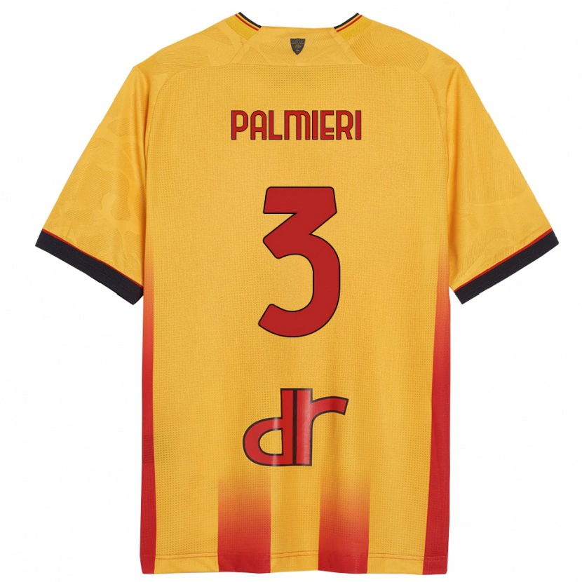 Danxen Kinder Andrea Palmieri #3 Gelb Orange Heimtrikot Trikot 2025/26 T-Shirt