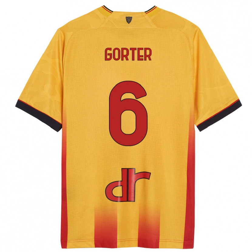 Danxen Kinder Olaf Gorter #6 Gelb Orange Heimtrikot Trikot 2025/26 T-Shirt
